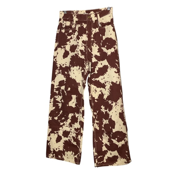 BDG Cow Print High Rise and Wide Leg Pants Size 26 - Picture 1 of 11